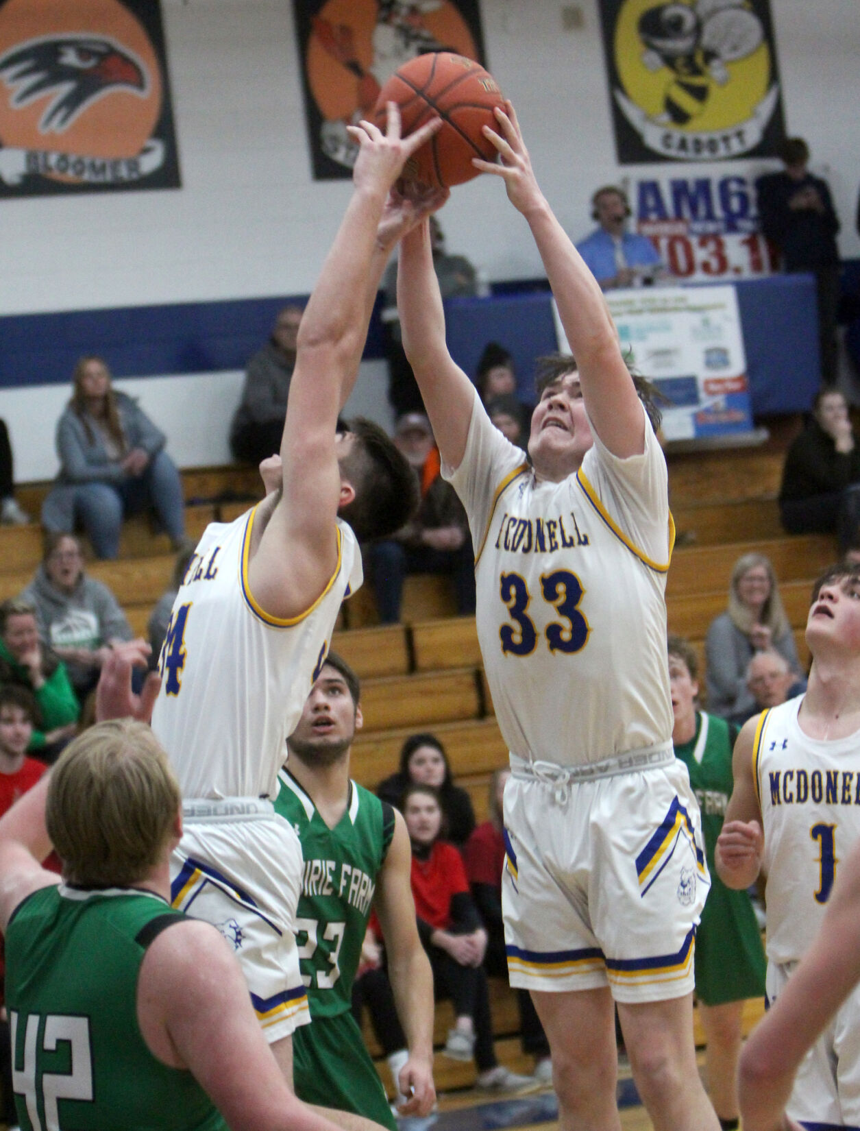 Prairie Farm at McDonell boys basketball 3-1-22